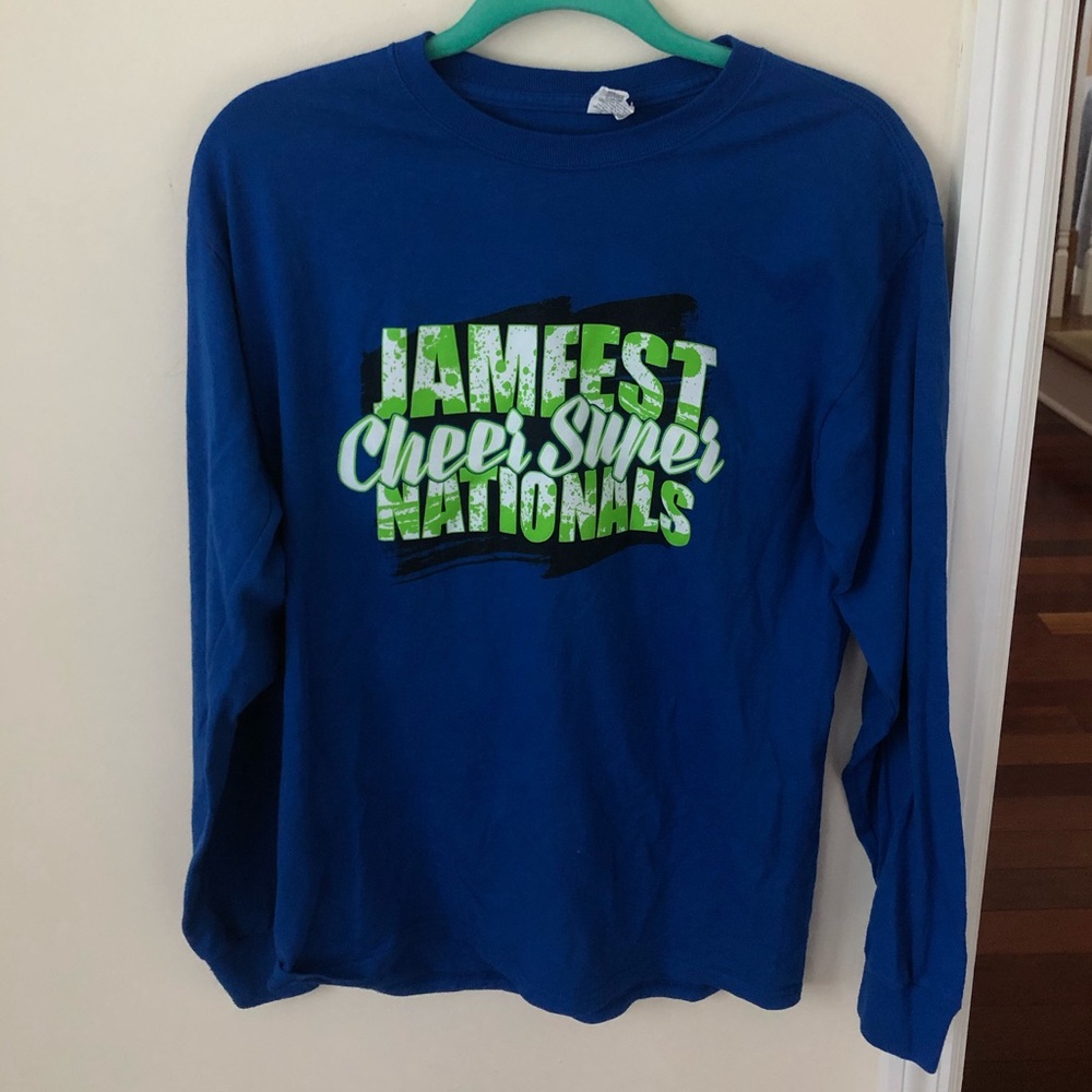 Jamfest Cheer Super Nationals Cheerleading Graphic Long Sleeve Tee Shirt NFINITY
